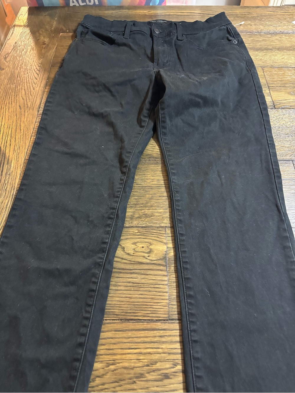 Lucky Brand Black Jeans with Logo Waistband